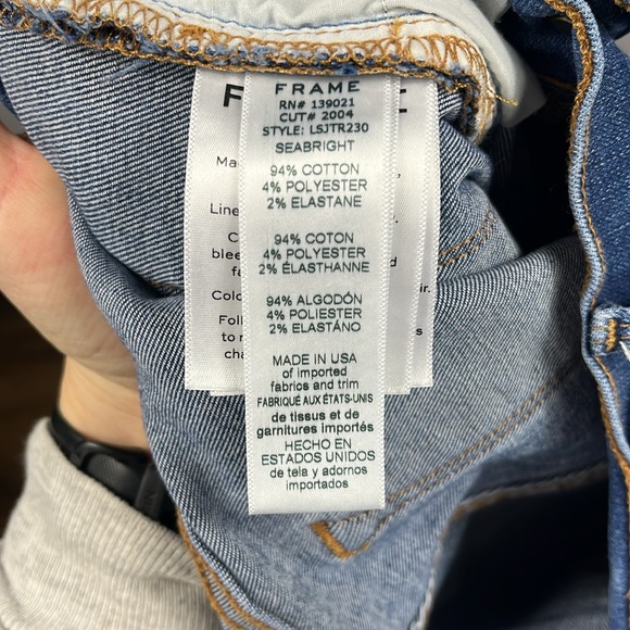 FRAME Le Skinny de Jeanne in Seabright. - Picture 9 of 10